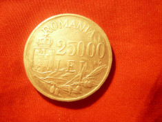 Moneda 25 000 lei 1946 Mihai I argint , cal. FB-NC foto