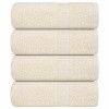 Prosoape pentru oaspeti 4 buc crem 30x50cm 360 g/m&sup2; 100% bumbac