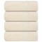 Prosoape pentru oaspeti 4 buc crem 30x50cm 360 g/m&sup2; 100% bumbac