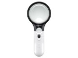 Lupă manuală cu lentilă &Oslash;22mm și &Oslash;75mm, iluminare LED albă 10000K