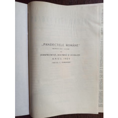 C. Hamangiu - Pandectele Romane: Jurisprudenta, Doctrina si Legislatie 1925