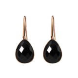 Cumpara ieftin Cercei Roua din agat negru, or1806