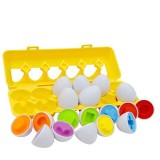 Set 12 oua Montessori, LLWL, Plastic, Multicolor