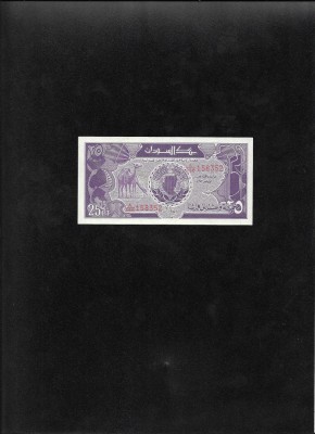 Sudan 25 piastres piastri 1987 unc seria158352 foto
