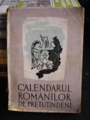 CALENDARUL ROMANILOR DE PRETUTINDENI foto