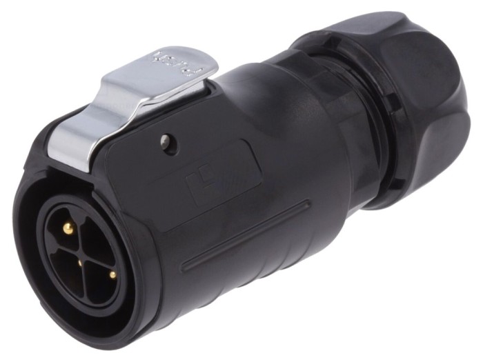 Conector Circular Mufă 4 PIN Aurit 20A