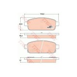 Set placute frana Punte spate Chevrolet Aveo Hatchback, Cruze 202014, Orlando 202015, Trax, Volt; Opel Ampera, Astra J, Cascada 202019, Mokka/Mokka