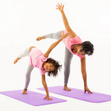 Set Yoga mama-copil saltele asortate si carduri incluse Cloud mov, Soul Mates