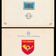 1975 Romania, Centenarul Conventiei Metrului, carnet FDC de protocol LP 881