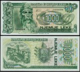 ALBANIA █ bancnota █ 1000 Leke █ 1995 █ P-61b █ UNC █ necirculata