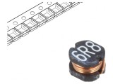 Inductor SMD 6.8uH 132m&Omega;