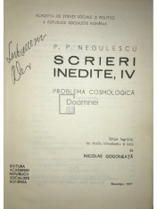 P. P. Negulescu - Scrieri inedite, vol. IV (Editia: 1977) foto