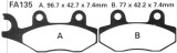 Placute frana fata EBC MX_NEW 7377096MA, piese moto
