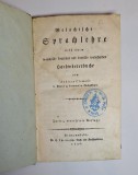 Andreas Clemens &ndash; Gramatică a limbii valahe, cu dicționar valaho-german și germano-valah, Sibiu, 1836