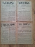 Lot 4 buc Foaia diecezana 1920 Organul eparhiei ortodoxe romane a Caransebesului