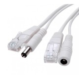 Cablu FTP si alimentare elSales ELS-CUA pentru sistem video analog sau digital , lungime 10 metri , gri