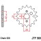 Pinion fata 15 dinti pas lant 520 &ndash; Kawasaki KL - KLX - KX 200-250-500 - Yamaha YFM Grizzly - DT - SR - RD - YFM - YFZ 125-250-300cc