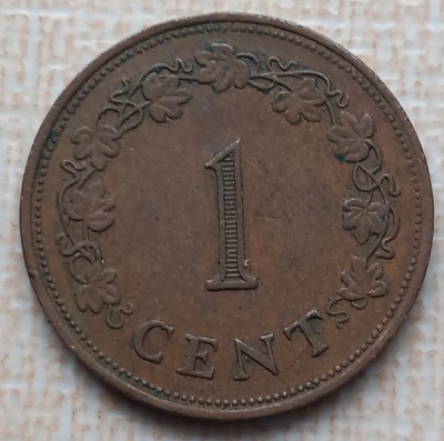 (M2027) MONEDA MALTA - 1 CENT 1975 foto