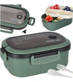 Cutie de pranz compartimentata 1200 ml verde