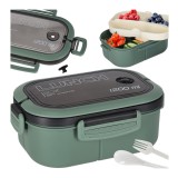 Cutie de pranz compartimentata 1200 ml verde