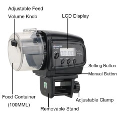 Hranitor automat cu ecran LCD feeder pentru acvariu pesti foto