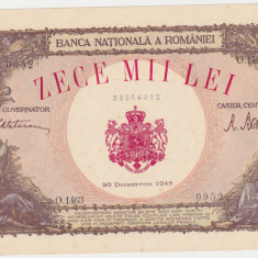 ROMANIA 10000 lei Decembrie 1945 XF+