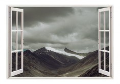 Autocolant decorativ, Fereastra, Natura si peisaje, Multicolor, 85 cm, 2514ST foto