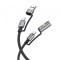 Cablu Date si Incarcare USB-C / USB-A - USB-C / Bricheta HOCO U138, 60W, 1.2m, Negru