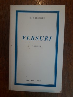 Versuri vol.2 - S. G. Theodoru, autograf / R4P4S foto