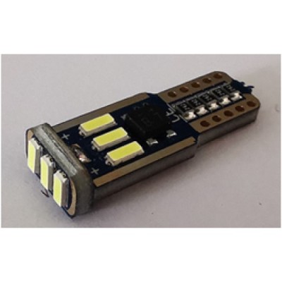 Bec auto LED T10 4014 cu 9 SMD ALB 12V CANBUS SET / 2BUC JSUN43 Automotive TrustedCars foto