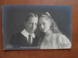 Fotografie tip carte postala, Printul Joachim si Printesa Victoria Luise von Preussen