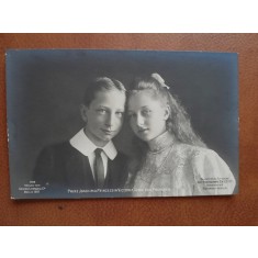 Fotografie tip carte postala, Printul Joachim si Printesa Victoria Luise von Preussen