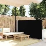 Cumpara ieftin Copertină laterală retractabilă de terasă, negru, 120x500 cm