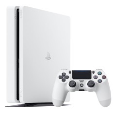 Consola Sony Playstation 4 Slim Alb Ps4 500gb + Controller Playstation 4, Second-Hand