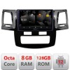 Navigatie Toyota Hilux 2008-2014 5960Pro-143 Android Octa Core Qualcomm 2K Qled 8+128 DTS DSP 360 4G Optical CarStore Technology