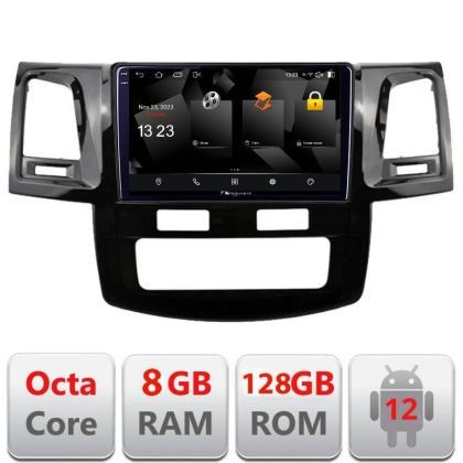 Navigatie Toyota Hilux 2008-2014 5960Pro-143 Android Octa Core Qualcomm 2K Qled 8+128 DTS DSP 360 4G Optical CarStore Technology