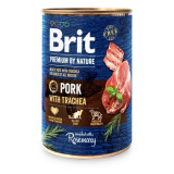 Brit premium by Nature Conservă de porc &amp;amp; trahee 400 g