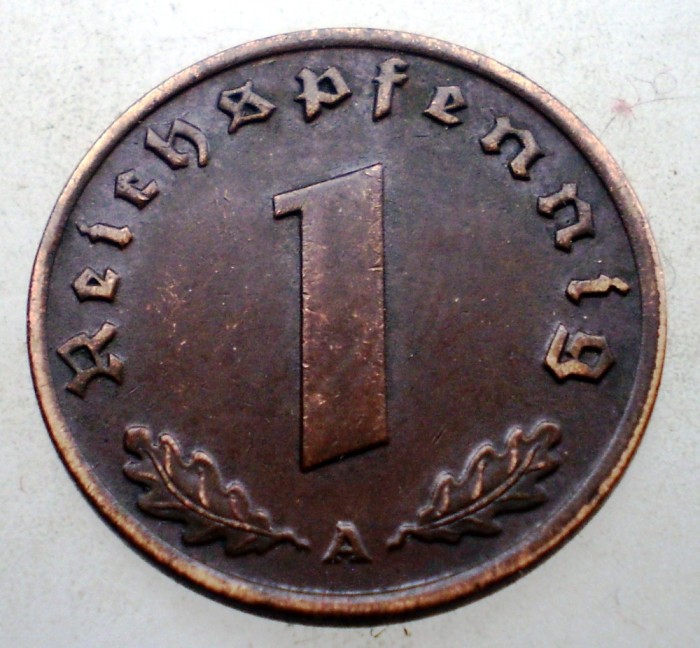 B.032 GERMANIA 1 REICHSPFENNIG 1937 A