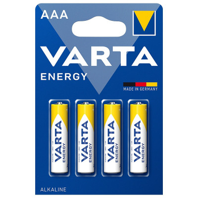 Set 4 baterii alcaline ENERGY AAA LR03 4buc VARTA foto