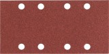 Hartie abraziva Bosch C430, Granulatie P40, Dimensiune 93x186 mm, 8 gauri, Set 10 bucati
