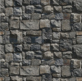 Fototapet autocolant Zid piatra patrat gri, 350 x 250 cm