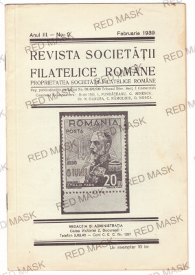 Revista FILATELIA din 1939 - nr. 2 - Feb. foto