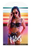 Set Lenjerie Fantasy Lingerie Not Your Bitch Sutien Cage si Chilot Decupat din Dantela, negru