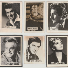 Actori romani anii '60 - Lot 6 fotografii de colectie editate de COOP Fotografia
