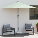 vidaXL Baza cu Roți pentru Parasole pentru St&acirc;lpi &Oslash;38/48mm Gri Granit 25 kg Rectangular