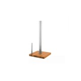 Suport pentru prosoape de bucatarie, servetele, din inox si bambus,16x16x33cm, Kinghoff, suport servetele