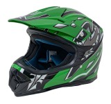 Casca Enduro marimea M, pentru motociclete, cross, ATV, orificii de ventilatie, viziera reglabila, verde