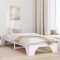 vidaXL Cadru de pat Alb 90x190 cm din lemn de pin solid