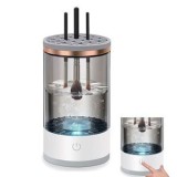 Aparat electric de curatat pensule de machiaj, 8W, Negru Transparent, USB, CMCLASS