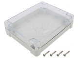 Carcasă Universală 190x240x60mm cu Bucșă din Alamă ABS-PC, KRADEX